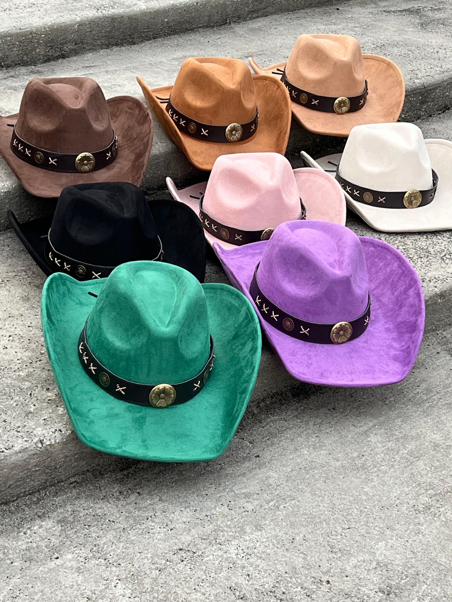 Western Suede Cowboy Hat