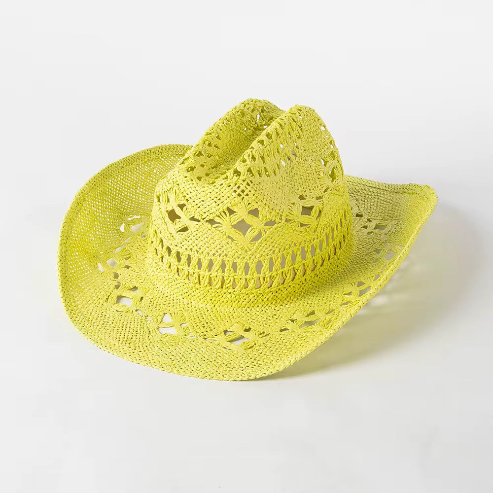 Spring Hand Woven Cowboy Straw Hat
