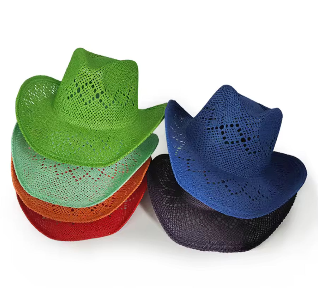 Hand Woven Straw Cowboy Hat