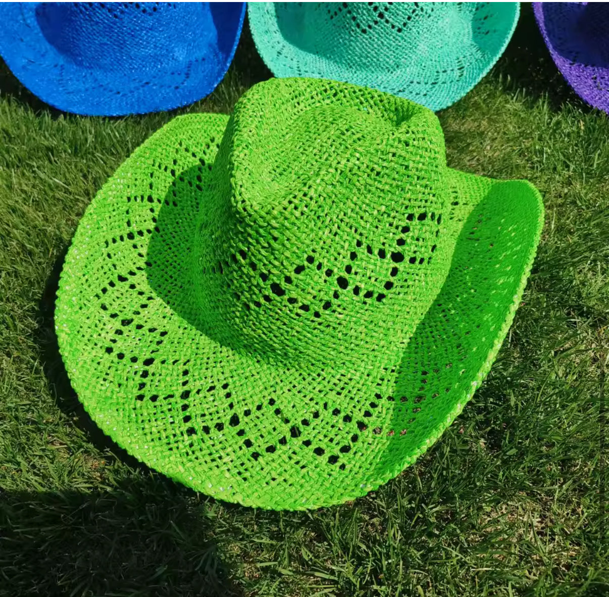 Hand Woven Straw Cowboy Hat