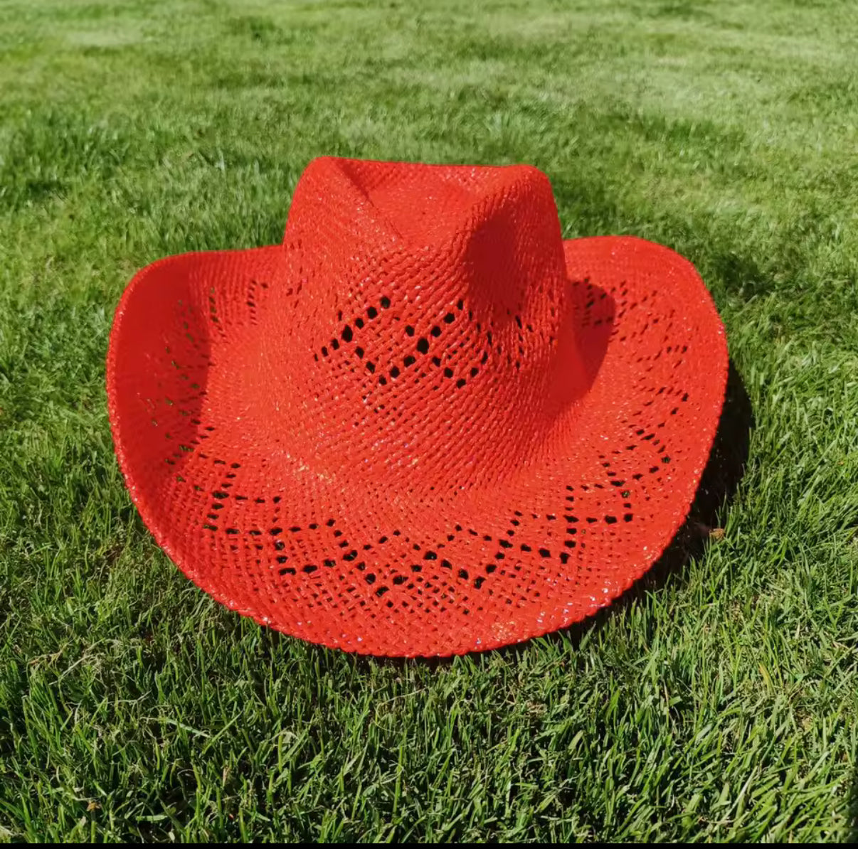 Hand Woven Straw Cowboy Hat