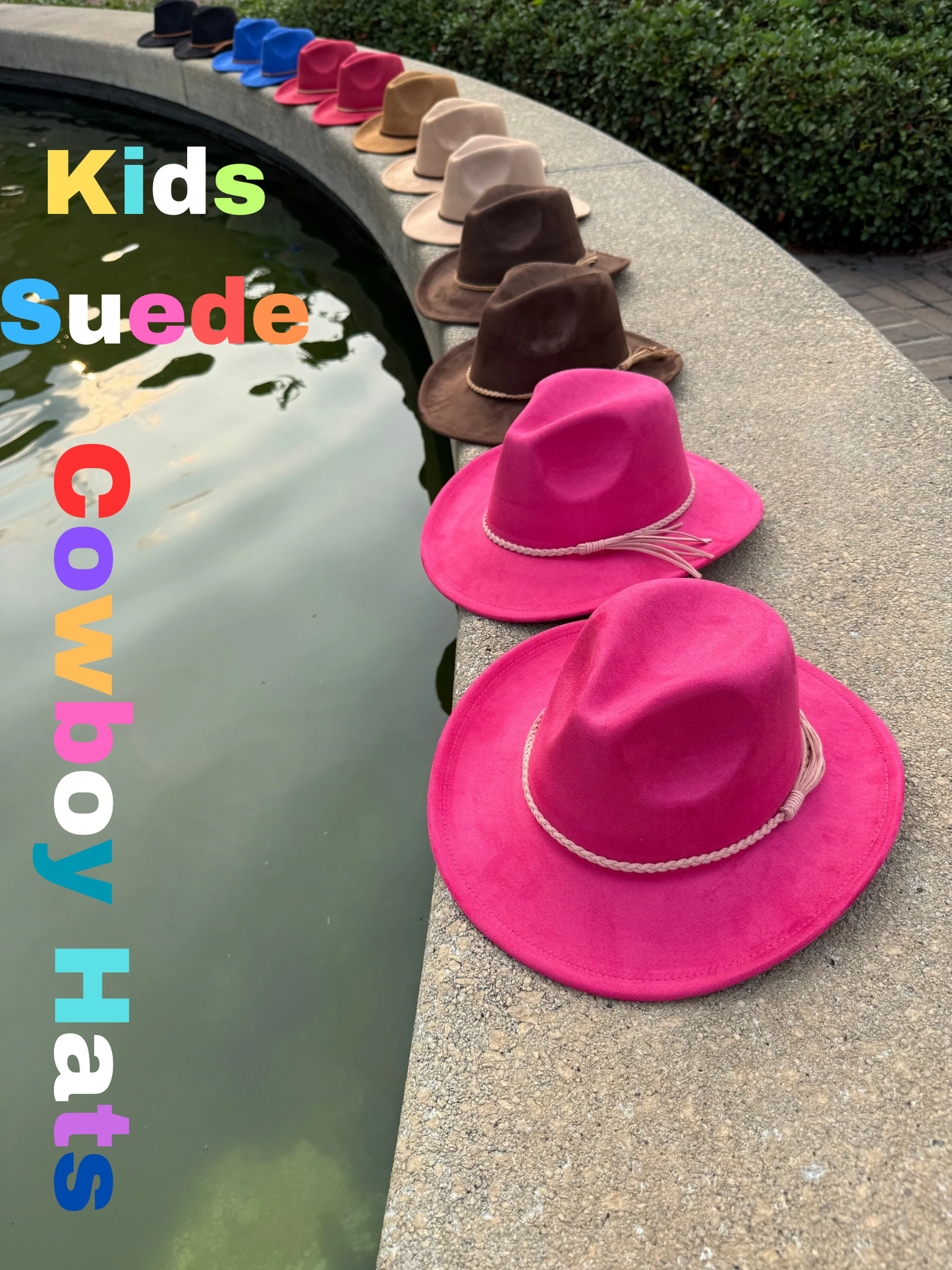 Kids Vegan Suede cowboy style