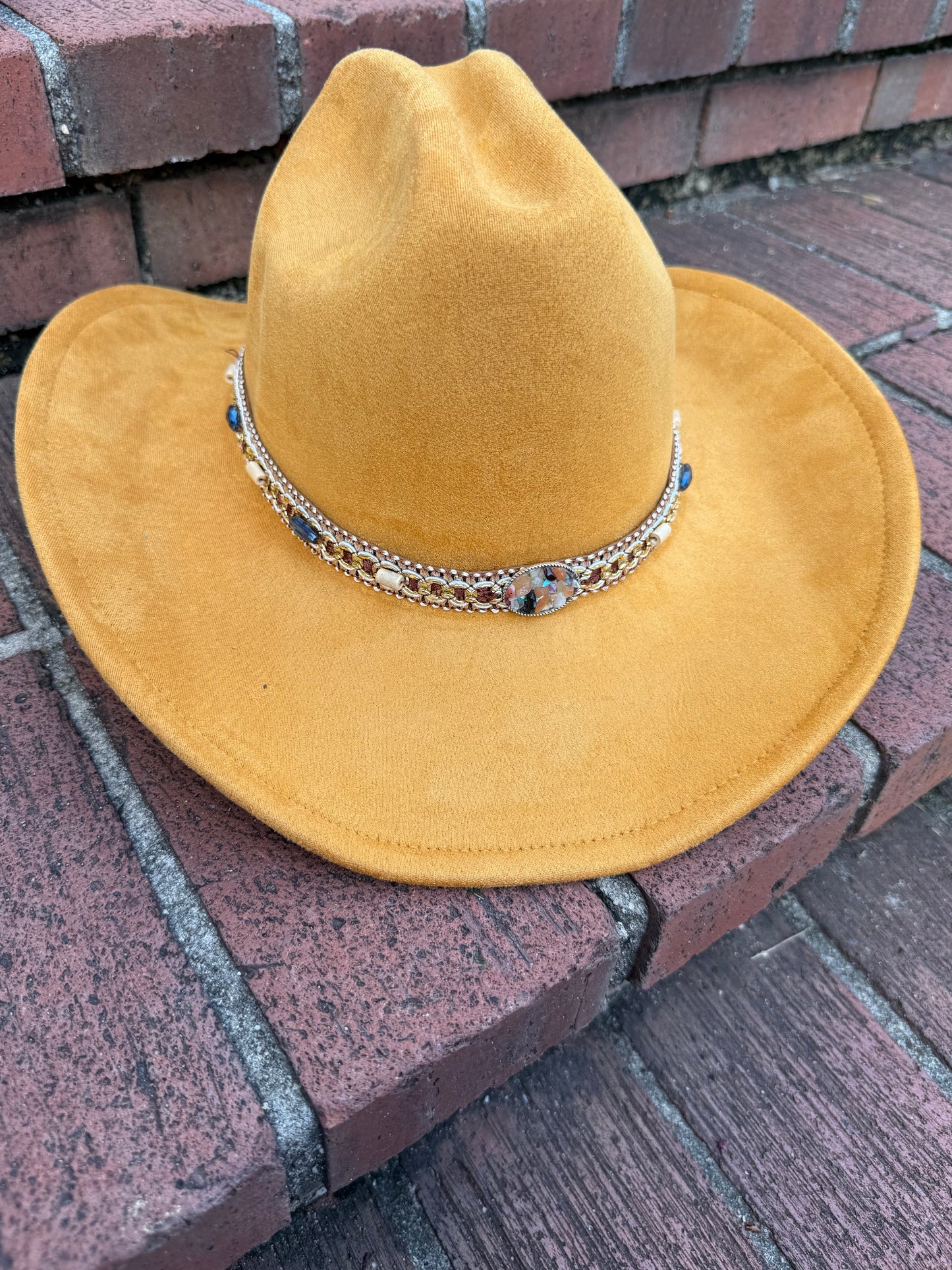 Premium Rock-me Suede pinched Cowboy Hat