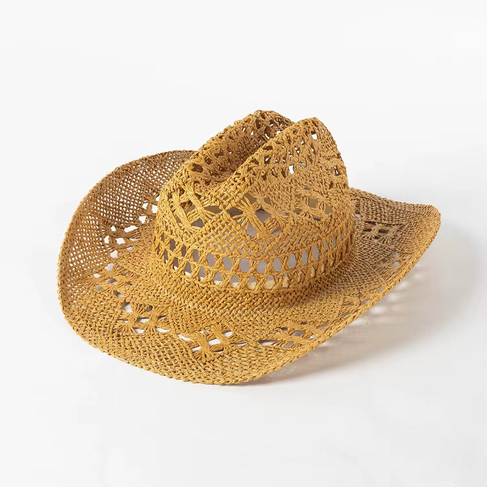 Spring Hand Woven Cowboy Straw Hat