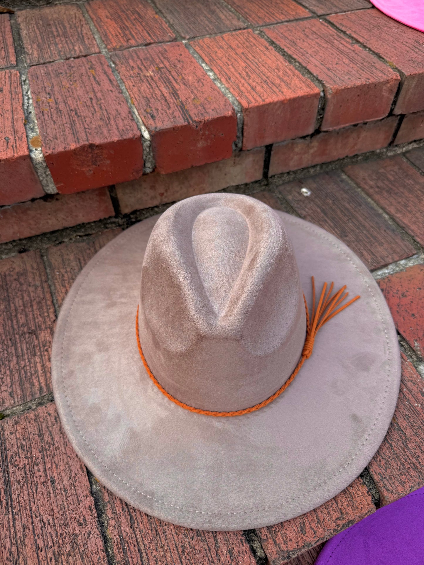 Premium Vegan Suede Fedora Hat