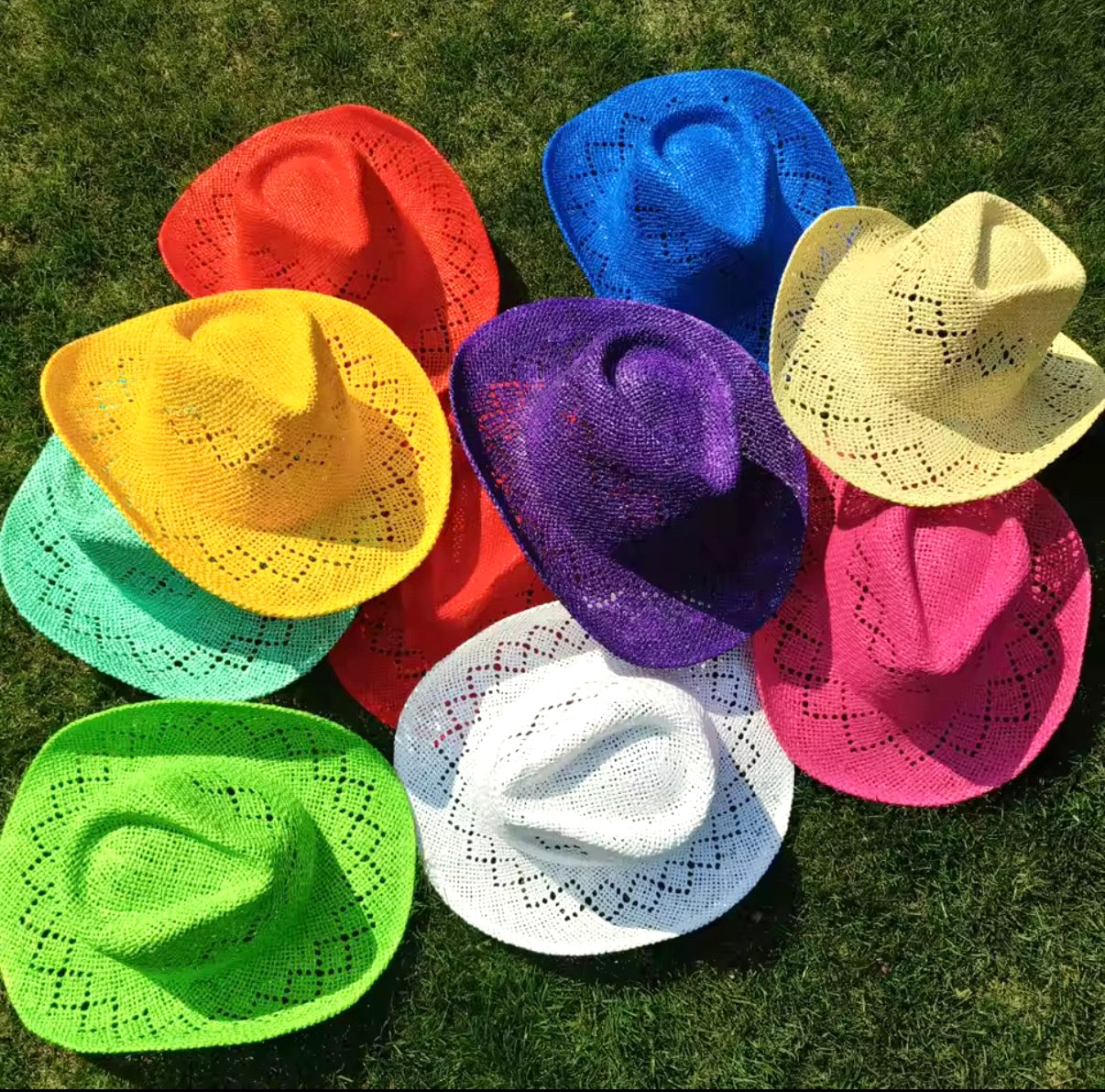 Hand Woven Straw Cowboy Hat