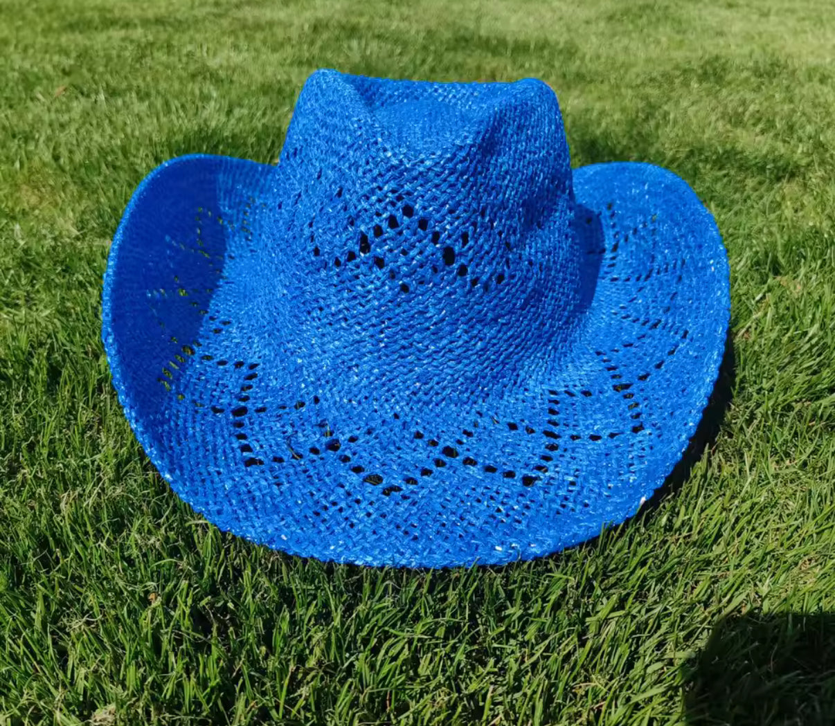 Hand Woven Straw Cowboy Hat