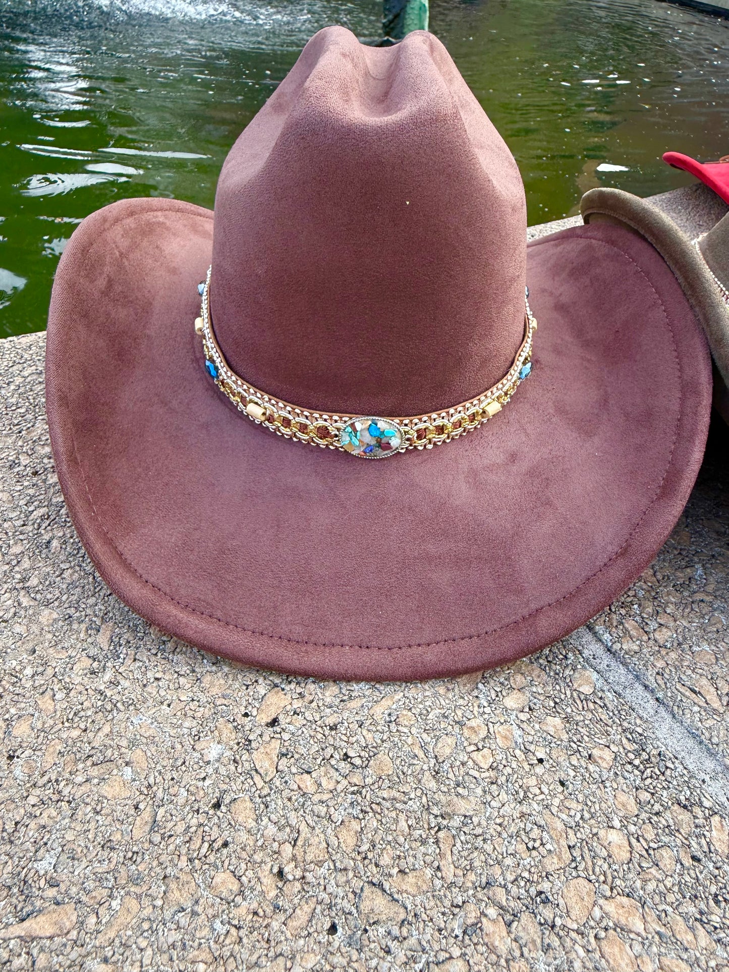 Premium Rock-me Suede pinched Cowboy Hat