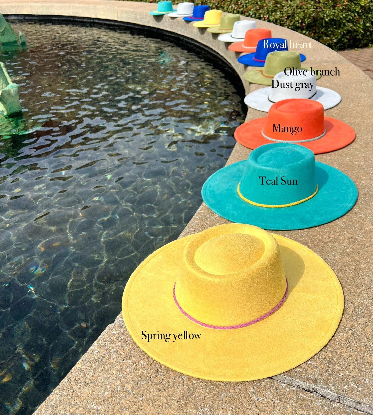 Flat Boater Widebrim Vegan Fedora Hat - AccessorizmeeWholesale