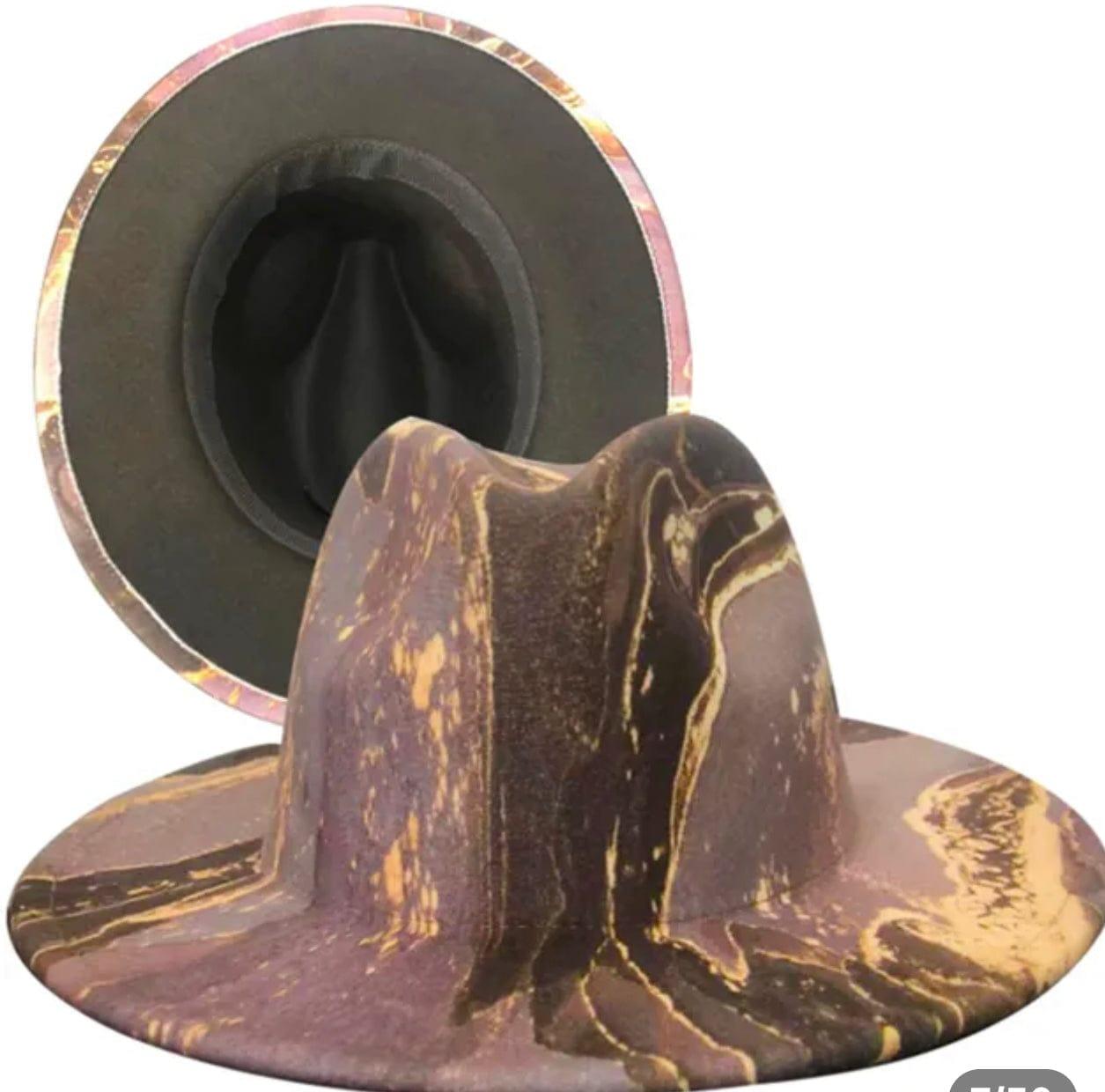NEW Abstract Stiff Fedora - AccessorizmeeWholesale