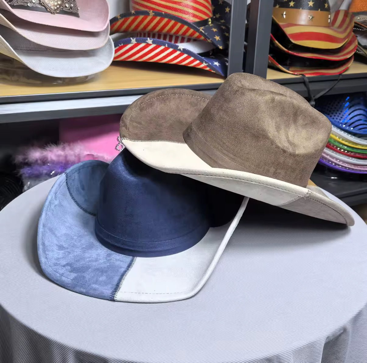 Patchland Suede Cowboy Hat – AccessorizmeeWholesale