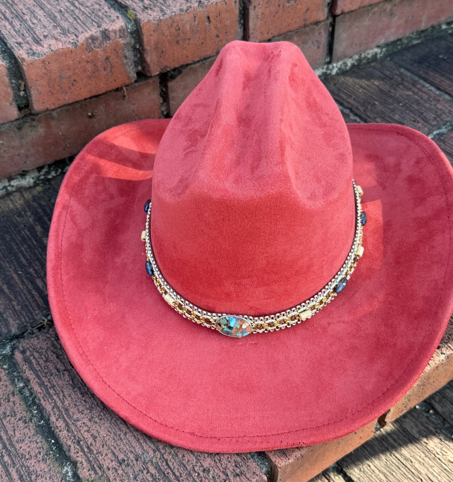 Premium Rockme Suede pinched Cowboy Hat - AccessorizmeeWholesale