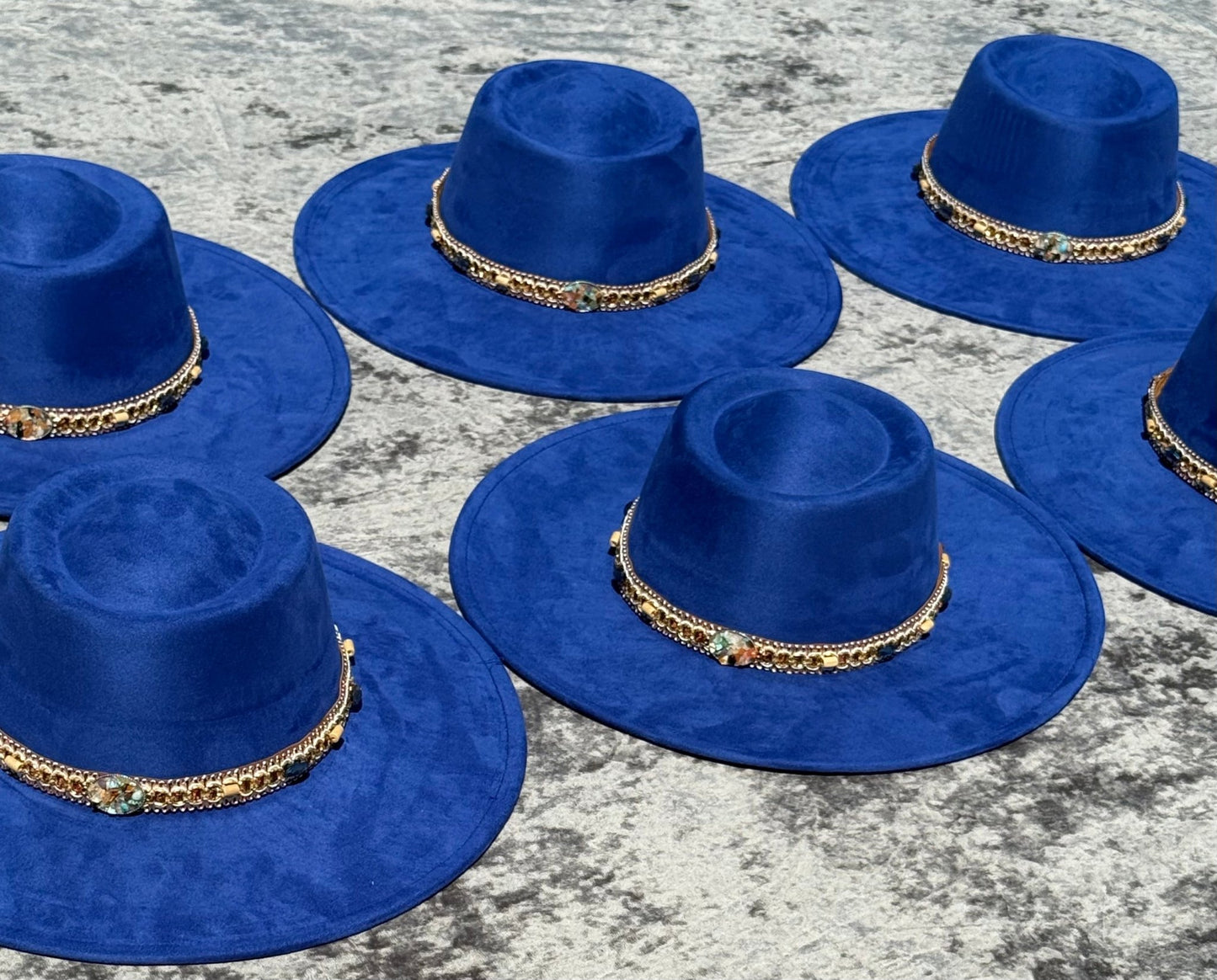 Royal Flat Boater Widebrim Vegan Hat - AccessorizmeeWholesale