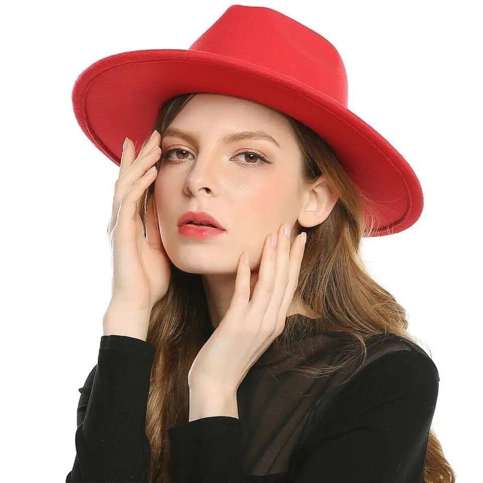 Solid Fedora Hats - AccessorizmeeWholesale
