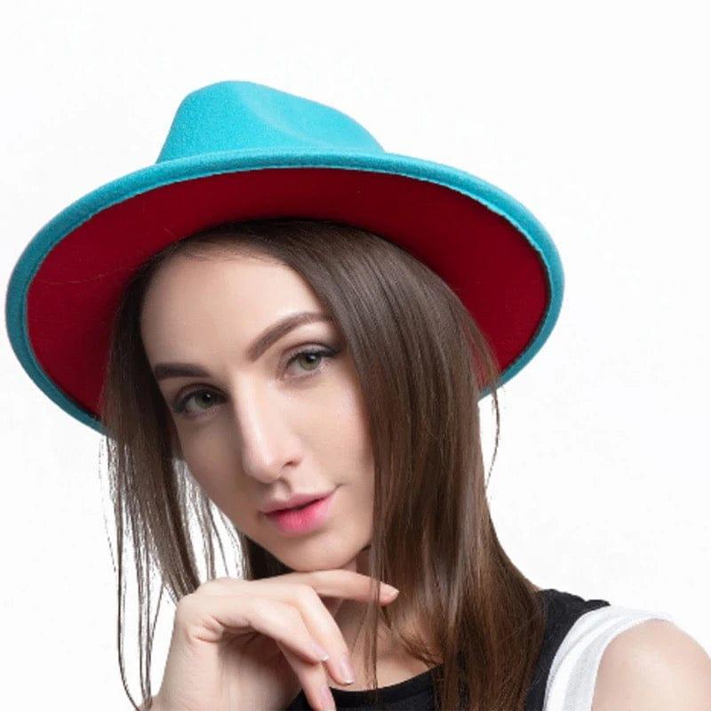 Two - Toned fedora - AccessorizmeeWholesale