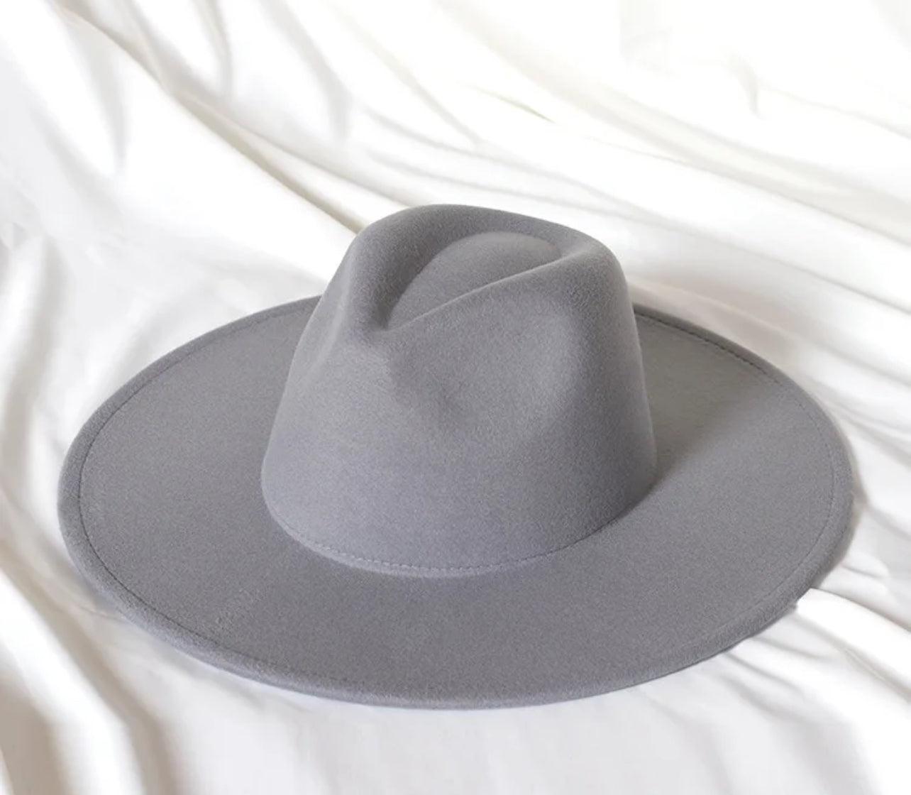 Wide Brim Stiff Fedora - AccessorizmeeWholesale