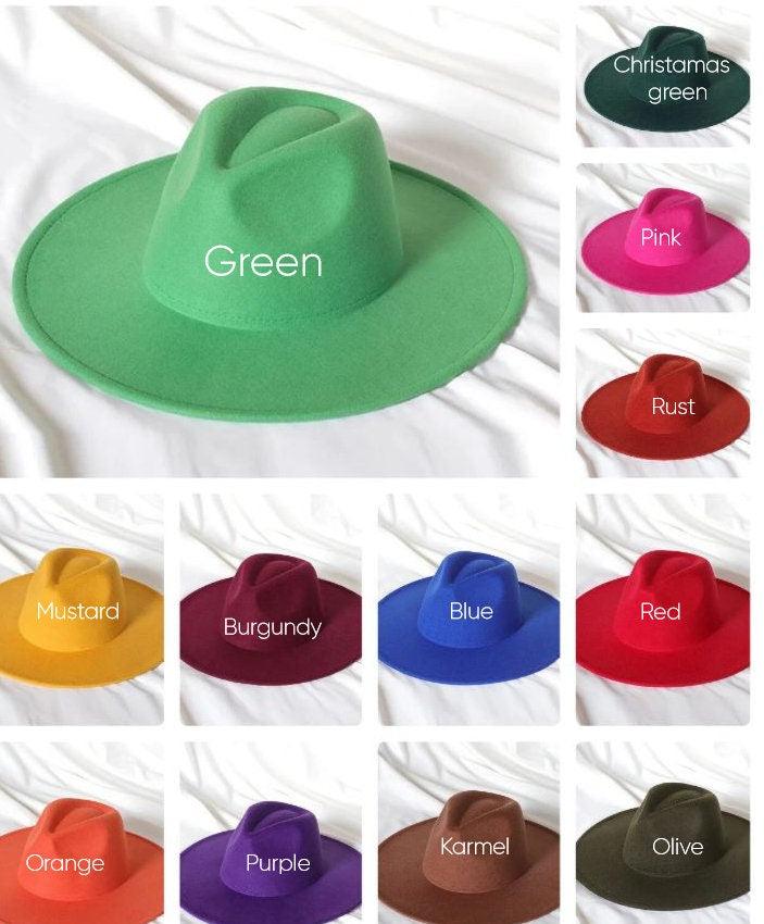 Wide Brim Stiff Fedora - AccessorizmeeWholesale