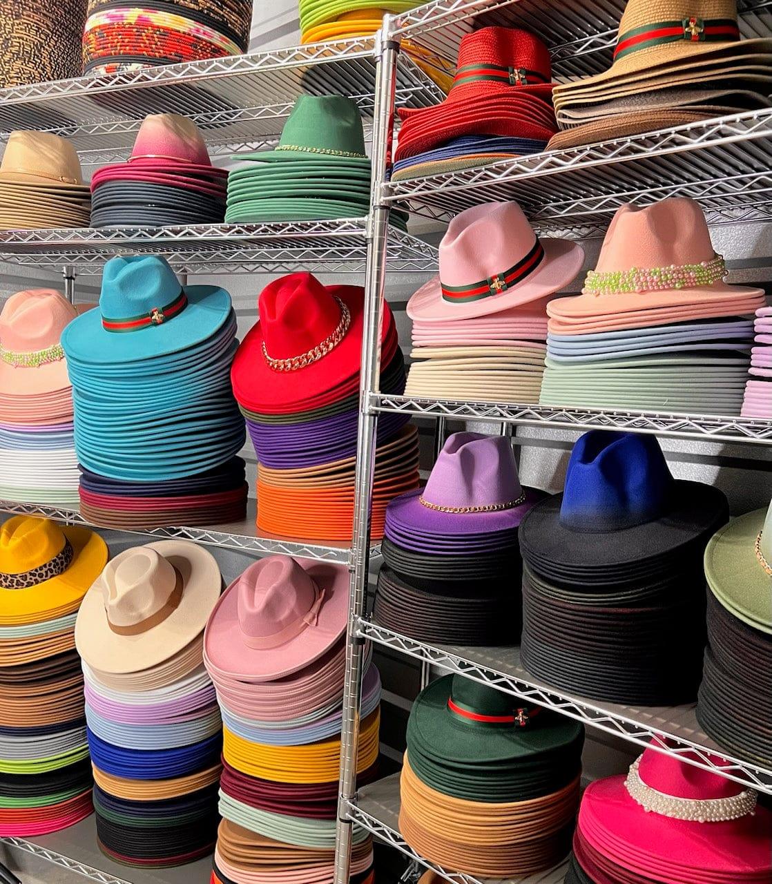 Wide Stiff Brim Bow Fedora - AccessorizmeeWholesale