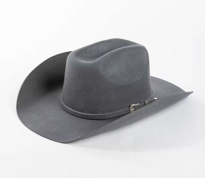 100% Wool Cowboy Belted Hat Solid, Solid Cowboy Hat for Burning,Pinched Cowboy Hat, Rancher Hat, Hat for customization - AccessorizmeeWholesale
