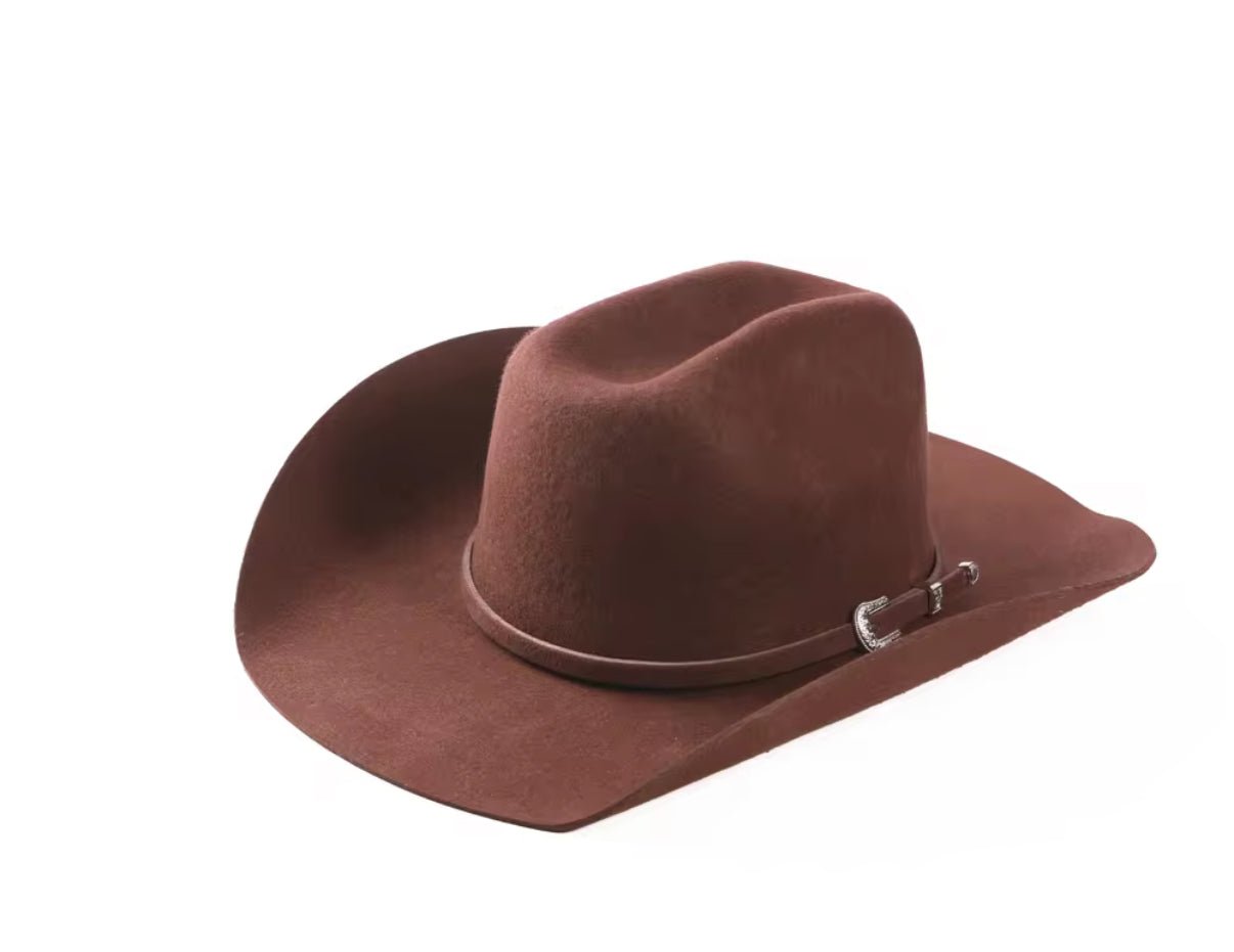 100% Wool Cowboy Belted Hat Solid, Solid Cowboy Hat for Burning,Pinched Cowboy Hat, Rancher Hat, Hat for customization - AccessorizmeeWholesale