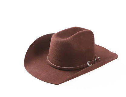 100% Wool Cowboy Belted Hat Solid, Solid Cowboy Hat for Burning,Pinched Cowboy Hat, Rancher Hat, Hat for customization - AccessorizmeeWholesale