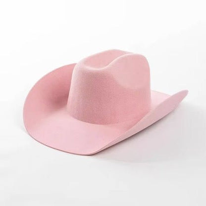 100% Wool Cowboy Hat Solid, Solid Cowboy Hat for Burning,Pinched Cowboy Hat, Rancher Hat, Hat for customization - AccessorizmeeWholesale