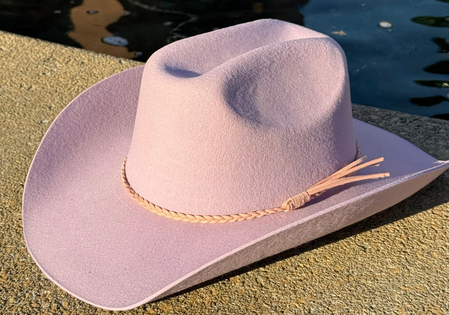 100% Wool Cowboy Hat Solid, Solid Cowboy Hat for Burning,Pinched Cowboy Hat, Rancher Hat, Hat for customization - AccessorizmeeWholesale