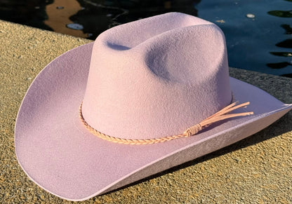 100% Wool Cowboy Hat Solid, Solid Cowboy Hat for Burning,Pinched Cowboy Hat, Rancher Hat, Hat for customization - AccessorizmeeWholesale