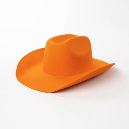 100% Wool Cowboy Hat Solid, Solid Cowboy Hat for Burning,Pinched Cowboy Hat, Rancher Hat, Hat for customization - AccessorizmeeWholesale