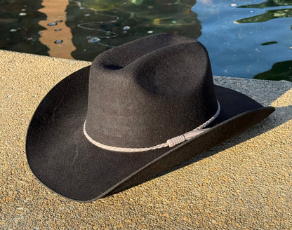 100% Wool Cowboy Hat Solid, Solid Cowboy Hat for Burning,Pinched Cowboy Hat, Rancher Hat, Hat for customization - AccessorizmeeWholesale