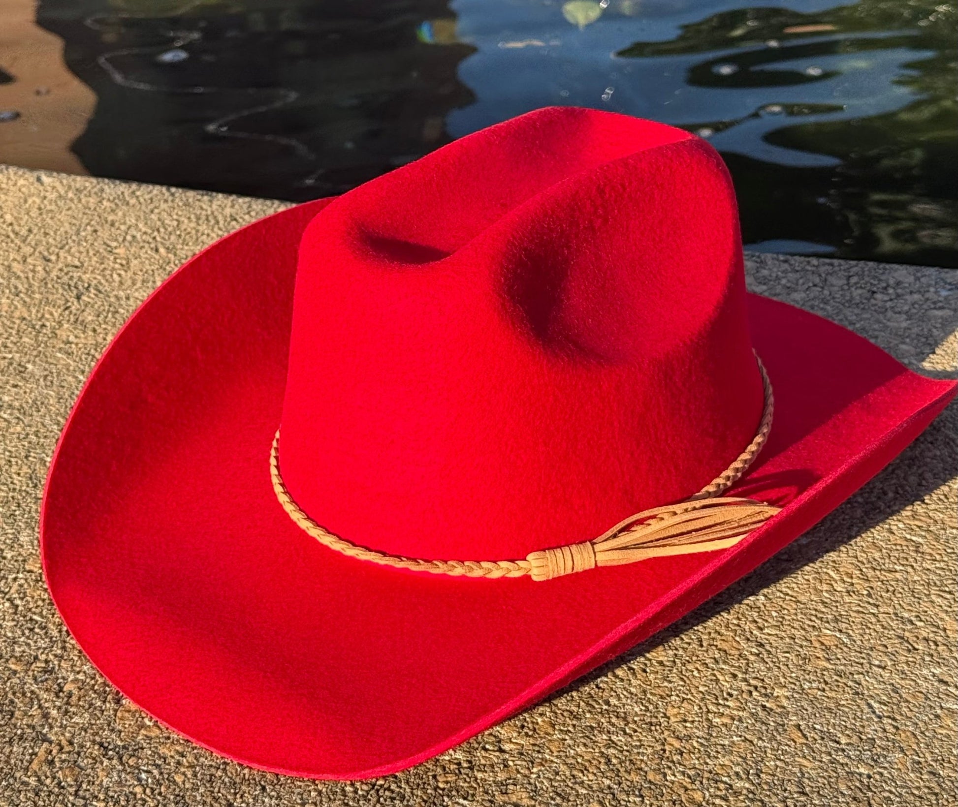 100% Wool Cowboy Hat Solid, Solid Cowboy Hat for Burning,Pinched Cowboy Hat, Rancher Hat, Hat for customization - AccessorizmeeWholesale