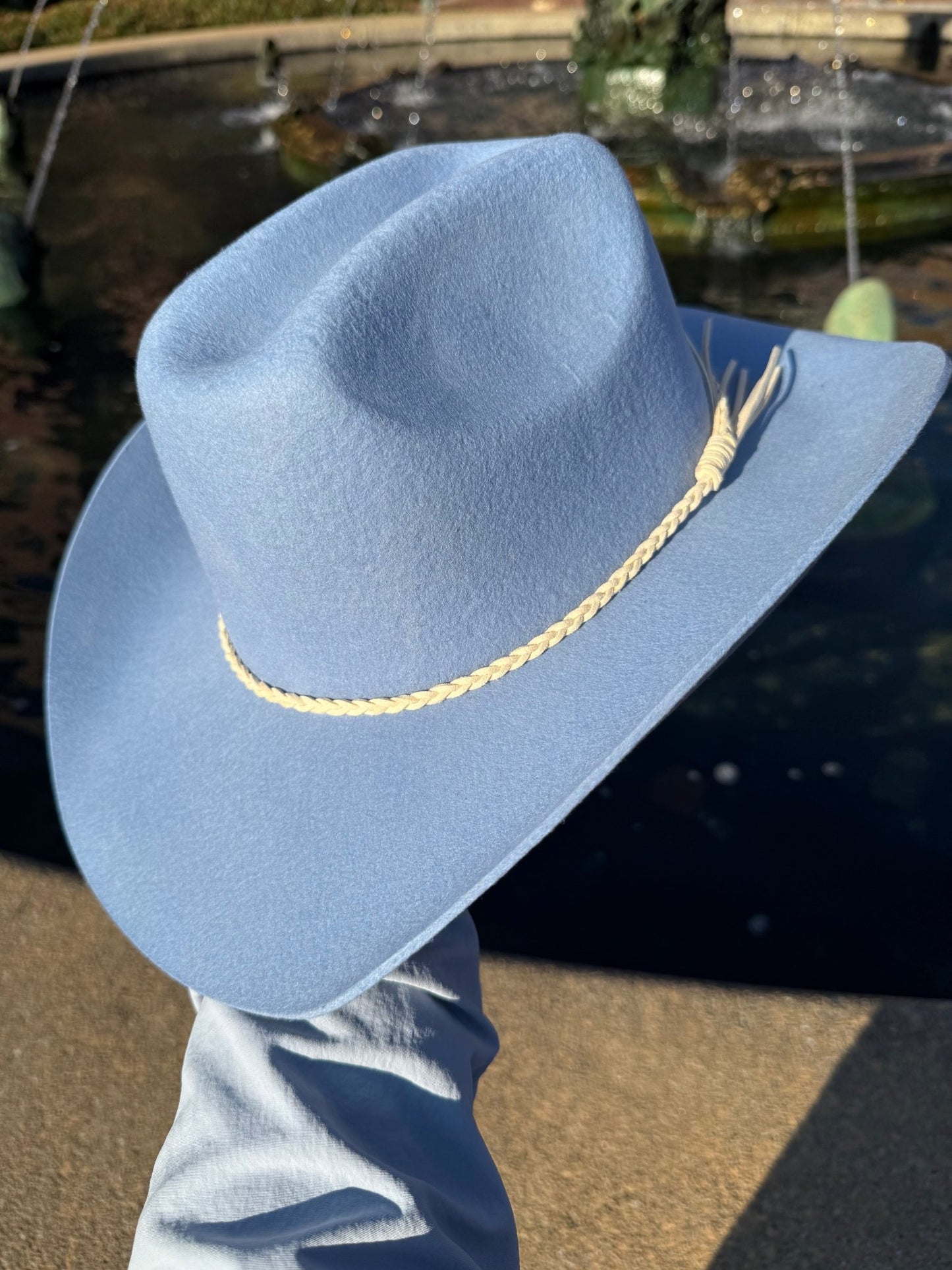 100% Wool Cowboy Hat Solid, Solid Cowboy Hat for Burning,Pinched Cowboy Hat, Rancher Hat, Hat for customization - AccessorizmeeWholesale