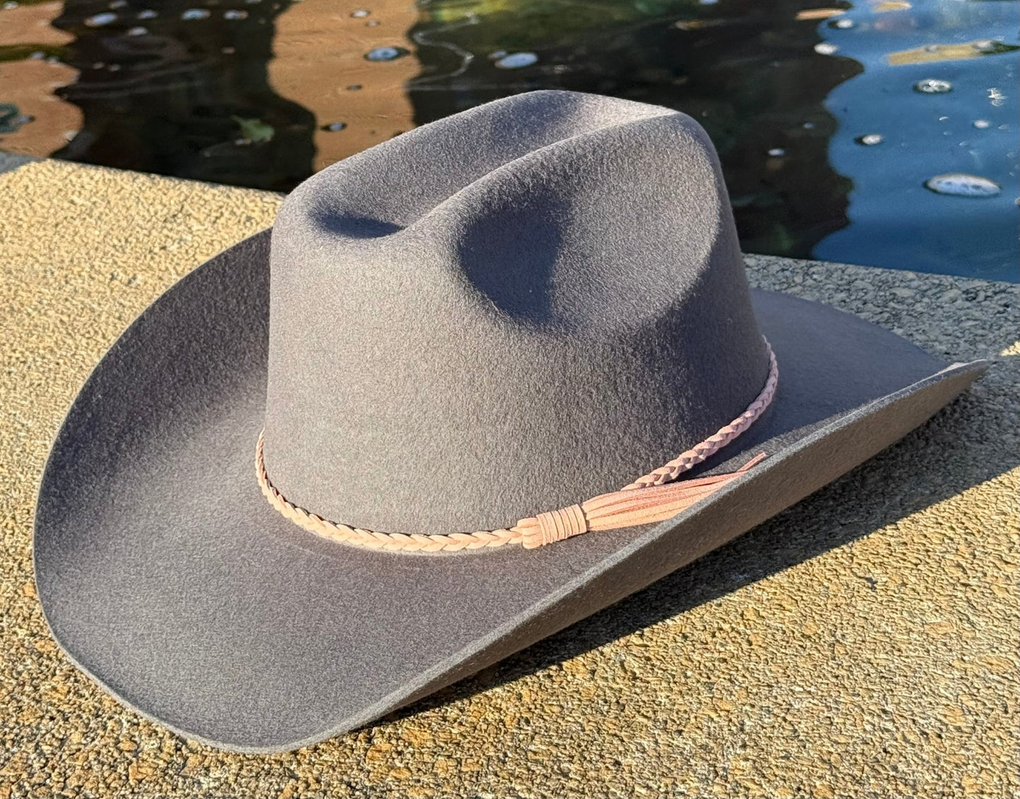 100% Wool Cowboy Hat Solid, Solid Cowboy Hat for Burning,Pinched Cowboy Hat, Rancher Hat, Hat for customization - AccessorizmeeWholesale