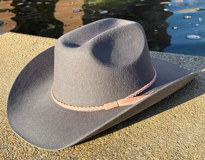 100% Wool Cowboy Hat Solid, Solid Cowboy Hat for Burning,Pinched Cowboy Hat, Rancher Hat, Hat for customization - AccessorizmeeWholesale