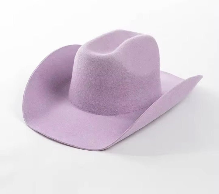 100% Wool Cowboy Hat Solid, Solid Cowboy Hat for Burning,Pinched Cowboy Hat, Rancher Hat, Hat for customization - AccessorizmeeWholesale
