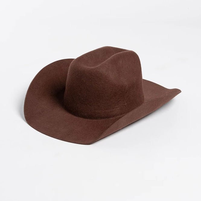 100% Wool Cowboy Hat Solid, Solid Cowboy Hat for Burning,Pinched Cowboy Hat, Rancher Hat, Hat for customization - AccessorizmeeWholesale