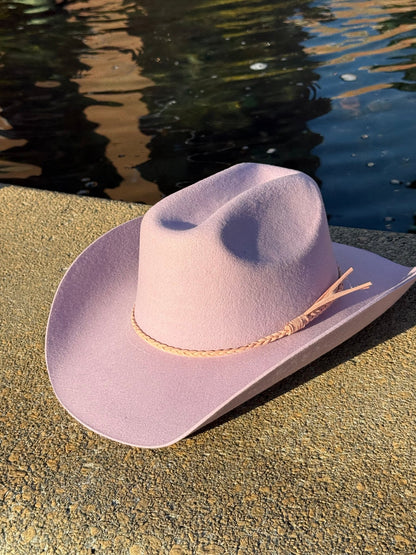 100% Wool Cowboy Hat Solid, Solid Cowboy Hat for Burning,Pinched Cowboy Hat, Rancher Hat, Hat for customization - AccessorizmeeWholesale