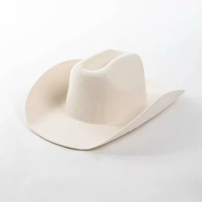100% Wool Cowboy Hat Solid, Solid Cowboy Hat for Burning,Pinched Cowboy Hat, Rancher Hat, Hat for customization - AccessorizmeeWholesale
