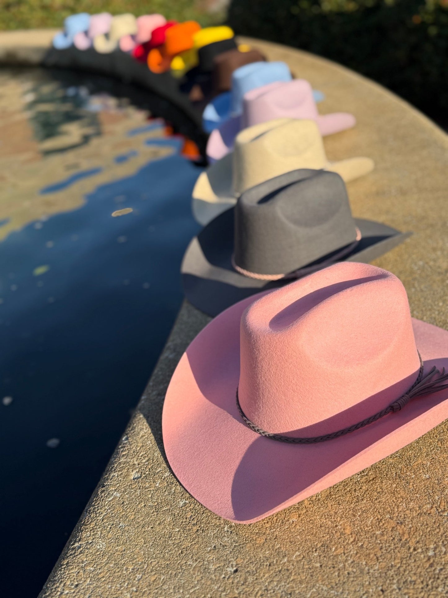 100% Wool Cowboy Hat Solid, Solid Cowboy Hat for Burning,Pinched Cowboy Hat, Rancher Hat, Hat for customization - AccessorizmeeWholesale