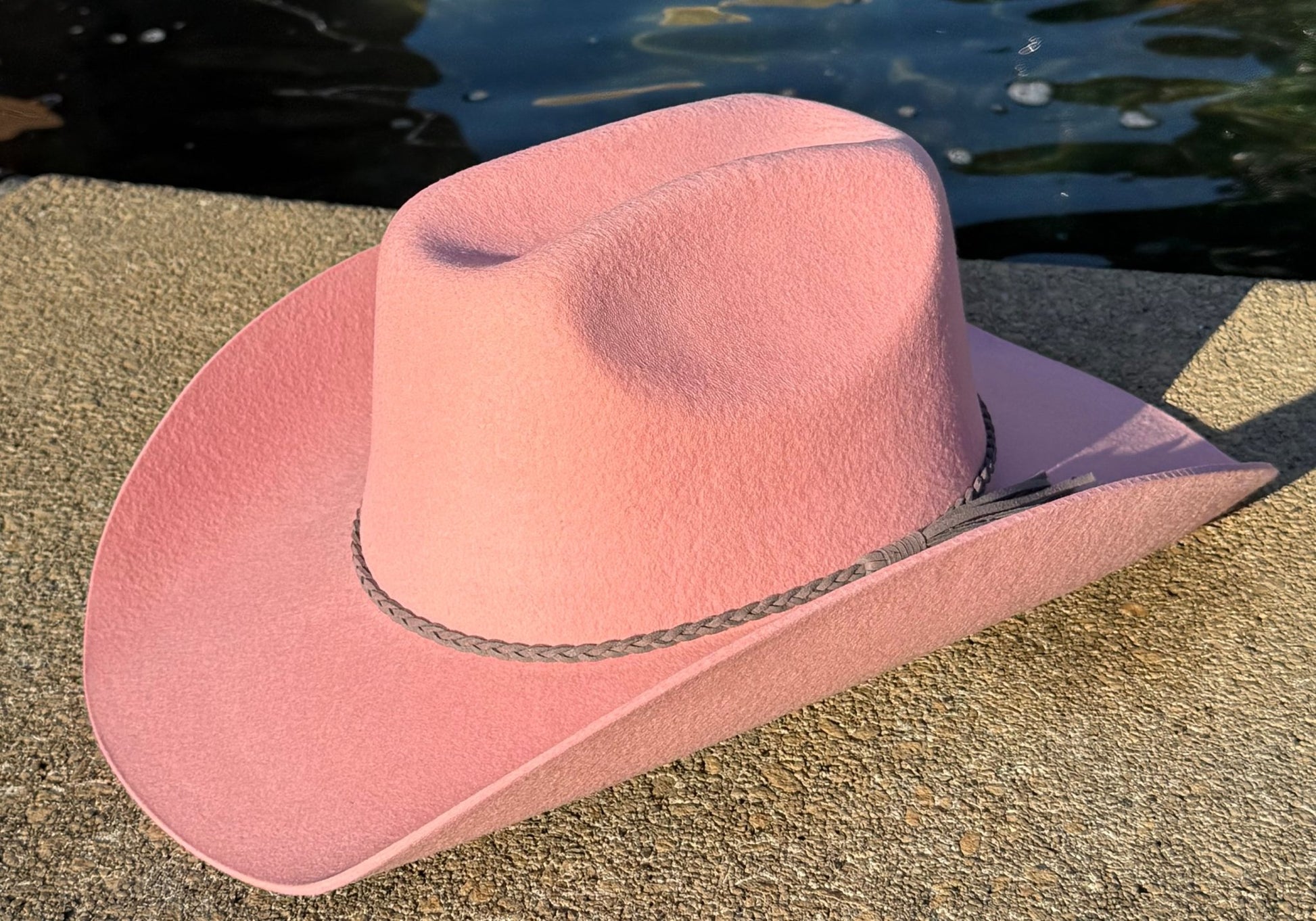 100% Wool Cowboy Hat Solid, Solid Cowboy Hat for Burning,Pinched Cowboy Hat, Rancher Hat, Hat for customization - AccessorizmeeWholesale