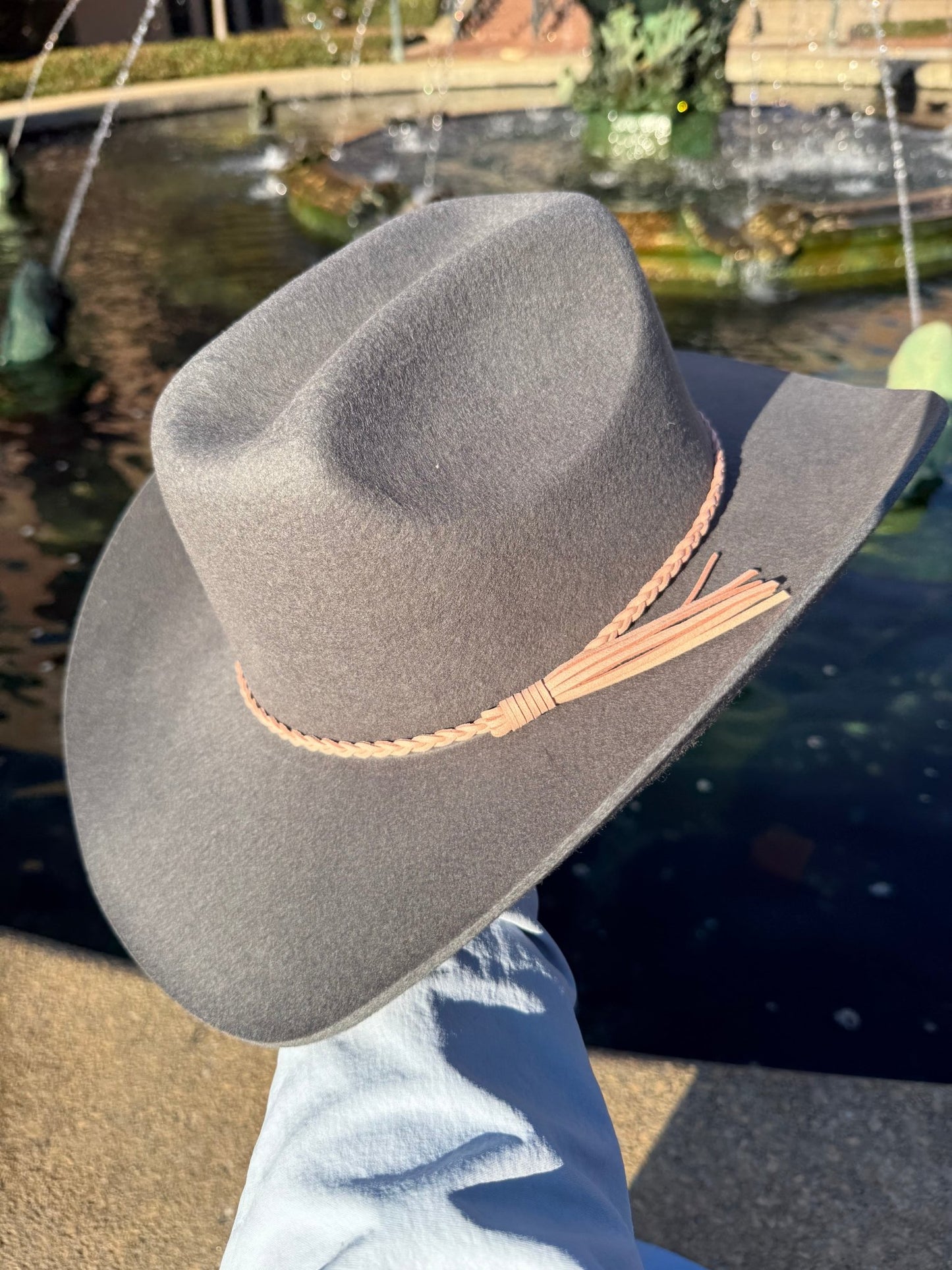 100% Wool Cowboy Hat Solid, Solid Cowboy Hat for Burning,Pinched Cowboy Hat, Rancher Hat, Hat for customization - AccessorizmeeWholesale