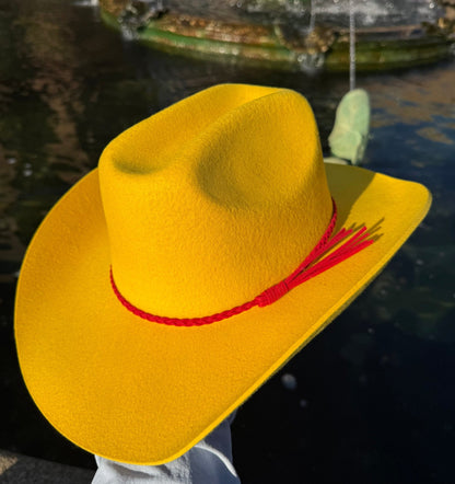 100% Wool Cowboy Hat Solid, Solid Cowboy Hat for Burning,Pinched Cowboy Hat, Rancher Hat, Hat for customization - AccessorizmeeWholesale