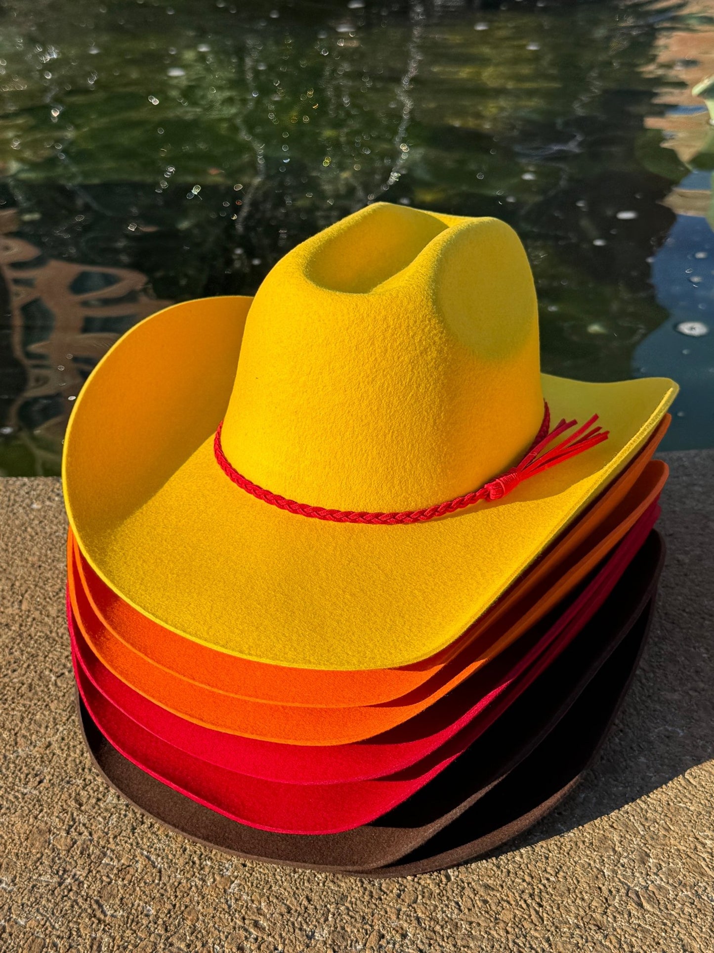 100% Wool Cowboy Hat Solid, Solid Cowboy Hat for Burning,Pinched Cowboy Hat, Rancher Hat, Hat for customization - AccessorizmeeWholesale