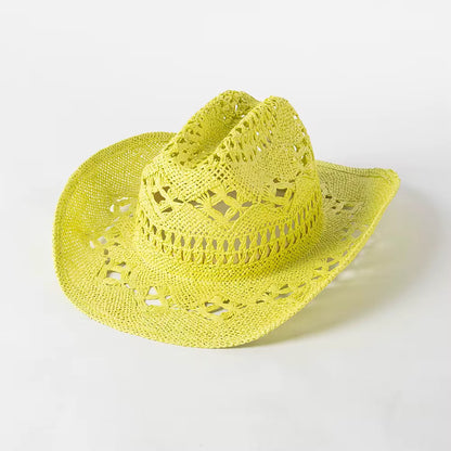Spring Hand Woven Cowboy Straw Hat