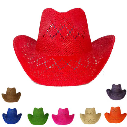 Hand Woven Straw Cowboy Hat
