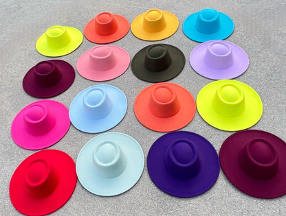 Round Wide Brim Fedora