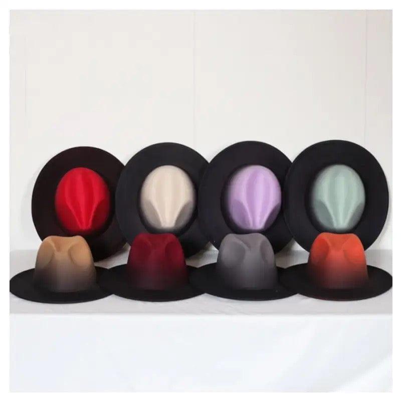 Gradient  Stiff Fedora (no chain)