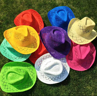 Hand Woven Straw Cowboy Hat