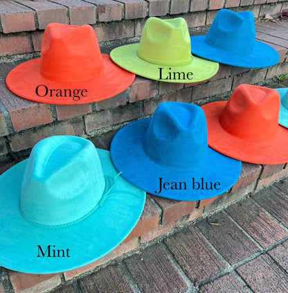 Premium Vegan Suede Fedora