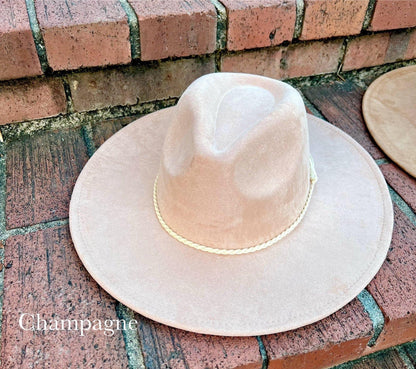 Premium Vegan Suede Fedora